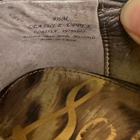 EUC SAM EDELMAN “Lorissa” Rockstar Glam Pumps in Black Leather Size 9.5 Intact!! - Picture 14 of 16